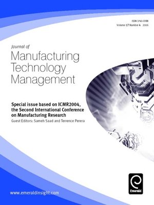 cover image of Journal of Manufacturing Technology Management, Volume 17, Issue 4